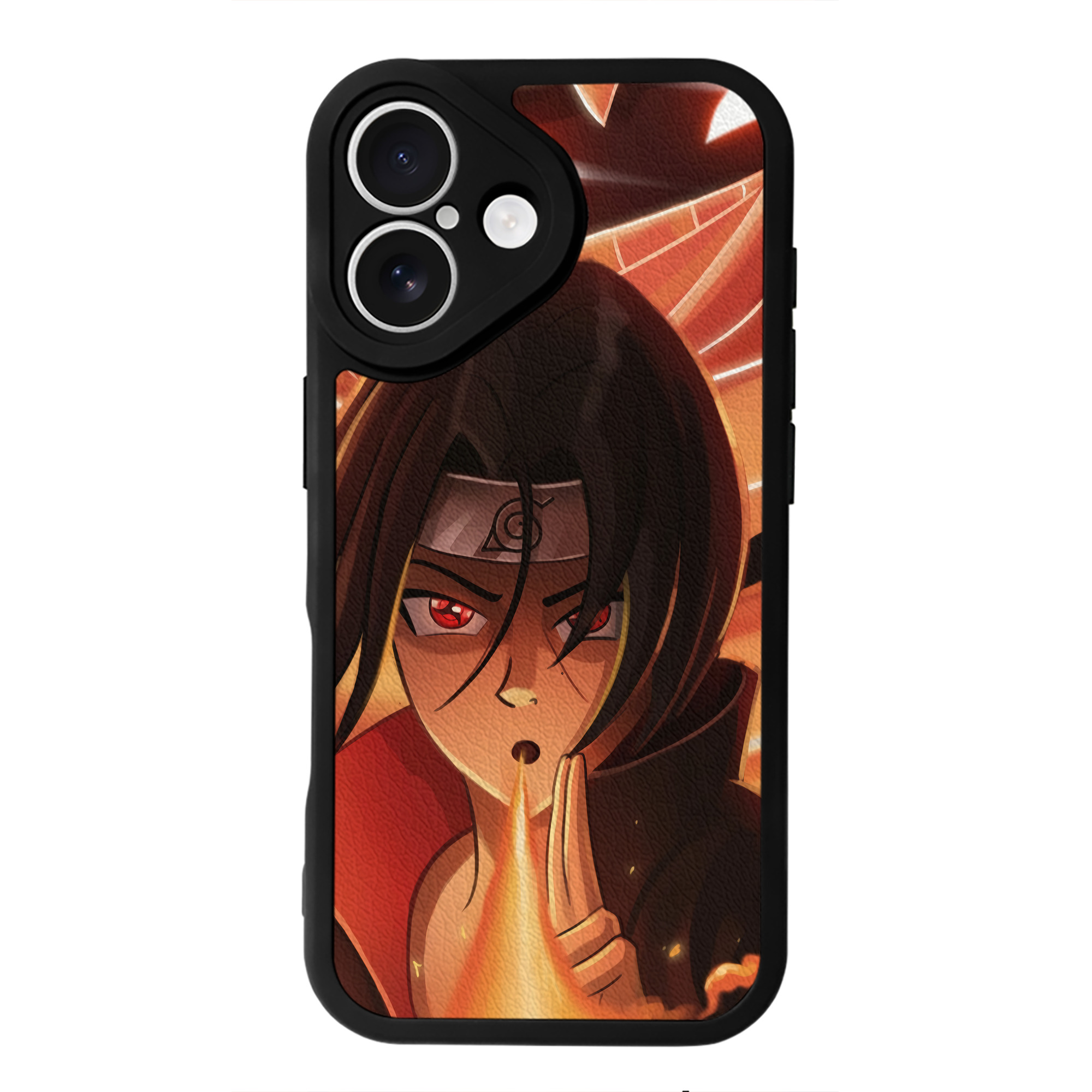 （画像用） NARUTO -ナルト- NARUTO -ナルト- 疾風伝 【iPhone 16シリーズ対応】シリコンスマホケース（レザー調） 材質：シリコン